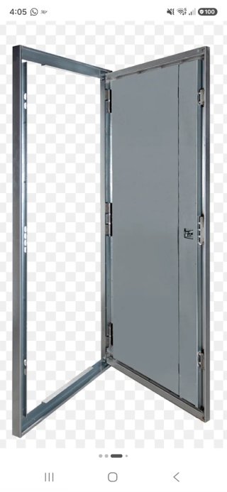 Puerta metálica antiocupación