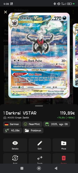 Carta Pokémon Darkrai VSTAR #GG50