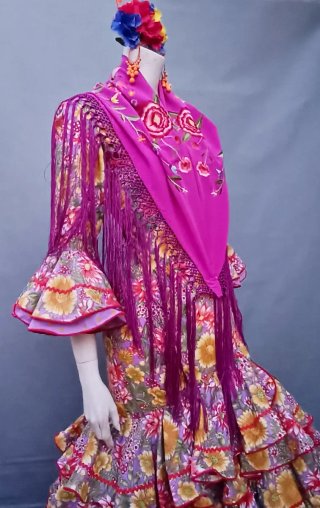 Traje Flamenca Angelines Artesanía original