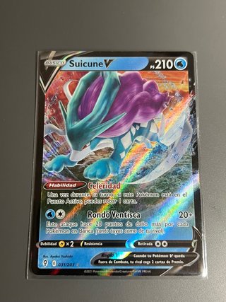 Suicune V Carta Pokémon 210 PS