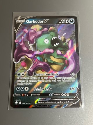 Garbodor V 100/203 Carta Pokémon