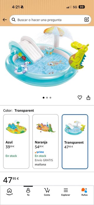 Piscina Intex Wet Set Collection sin abrir