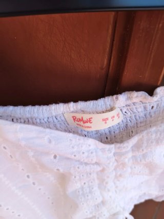 Top blanco escote corazón