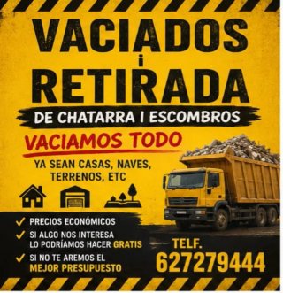 Vaciados y retirada de escombros