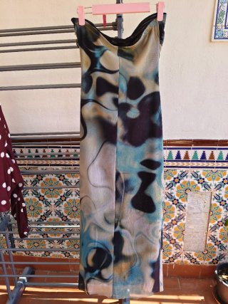 Vestido Zara largo estampado