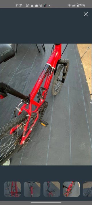 Bici Rockrider ST 900 Roja (15 días uso)