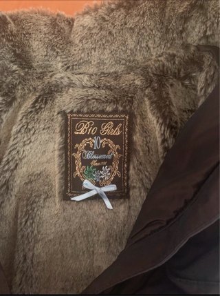 Chaquetón azul con cinturón