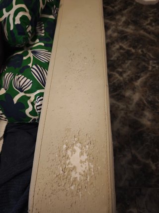 Sofá cheslong beige y gris