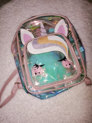 Mochila Transparente Unicornio