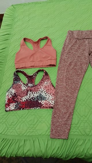 Conjunto 2 sujetadores deportivos mujer