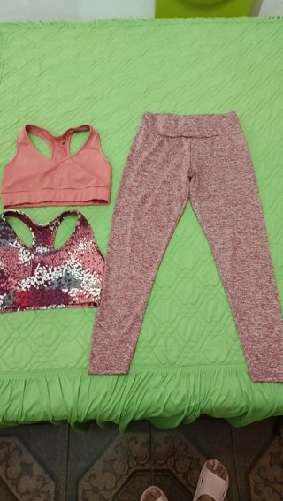 Conjunto 2 sujetadores deportivos mujer