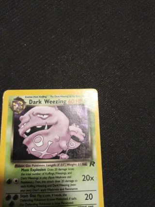 Dark Weezing 14/82 holo Rocket Pokémon