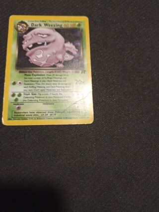 Dark Weezing 14/82 holo Rocket Pokémon