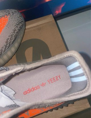 Adidas Yeezy Boost 350 Gris Naranja