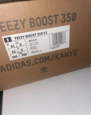 Adidas Yeezy Boost 350 Gris Naranja
