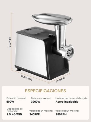 Picadora Carne Eléctrica 3200W