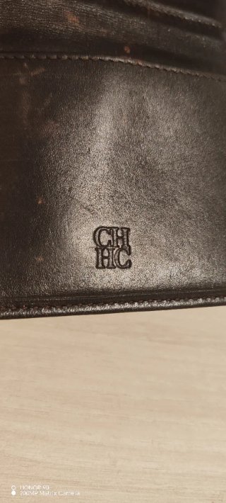 Cartera Carolina Herrera CH Beige y Roja