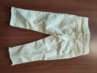 Jeans Kiabi cropped gialli 6 anni