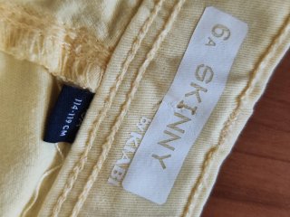 Jeans Kiabi cropped gialli 6 anni