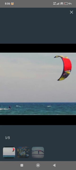 Kite Ozone Edge 19m V8 con barra race