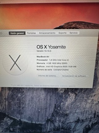 MacBook Air 2015 Argento