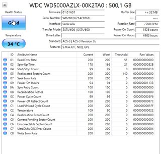 Lote 2 WD Blue WD5000AZLX 500GB SATA 3.5" 7200rpm