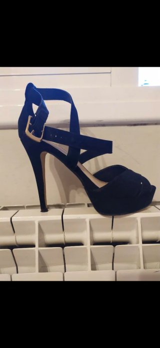 Sandalias de tacón negras