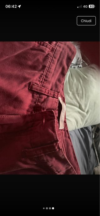Bermuda uomo Carhartt rossa taglia m