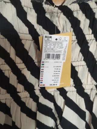 Vestido Women Secret Talla XS Rayas