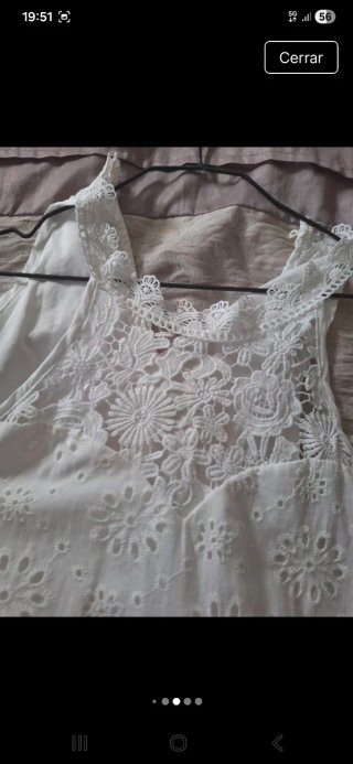 Vestido blanco con encaje