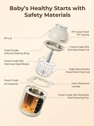 Robot de cocina para comida de bebé