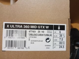 Botas Salomon Gore-Tex Mujer Talla 39.5