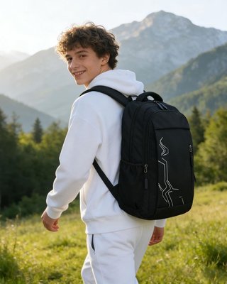 AMYTHE mochila 28L escolar portatil 15.6'' Negra