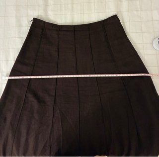 Falda Zara lino marrón
