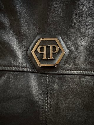 Chaqueta Philipp Plein Negra Piel