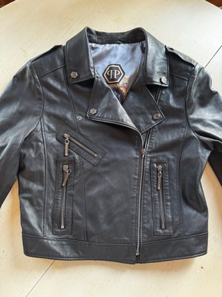 Chaqueta Philipp Plein Negra Piel