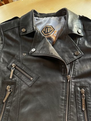 Chaqueta Philipp Plein Negra Piel
