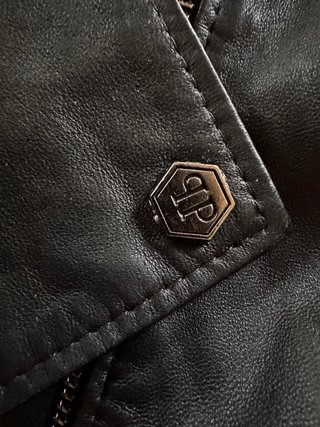 Chaqueta Philipp Plein Negra Piel