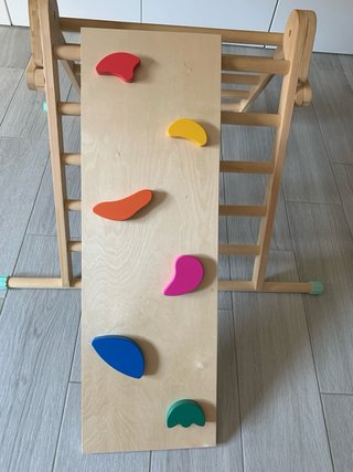 Triangolo Pikler con Rampa e accessorio per arrampicata