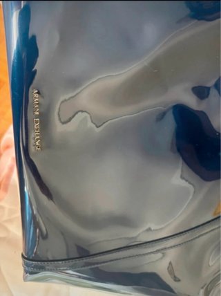 Bolso Armani Exchange charol azul