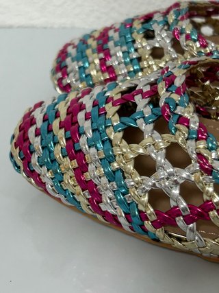 Sandalias Davinia Talla 38 Doradas Multicolor