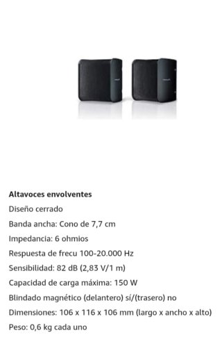 Altavoces Pioneer S-11 5.0 Dolby Digital