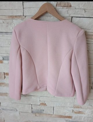 Blazer corta mujer rosa