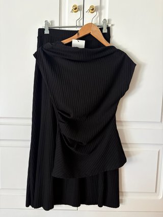 Conjunto Top y Falda Zara Negro