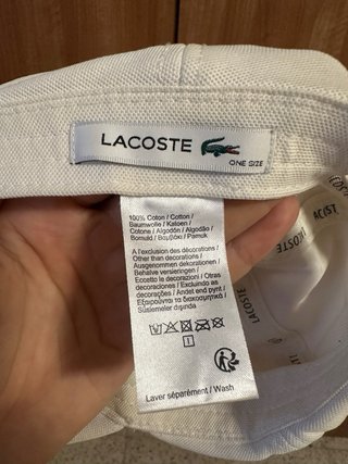 Gorra Lacoste Blanca