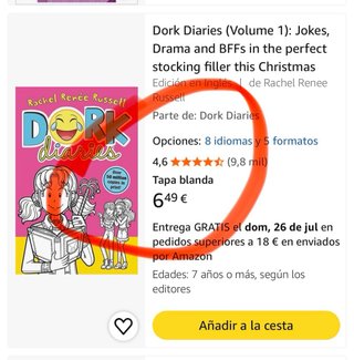 (8-12años) pack 4xlibros Dork Diaries |en ingles