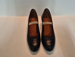Zapatos de baile y flamenco negro con elastico