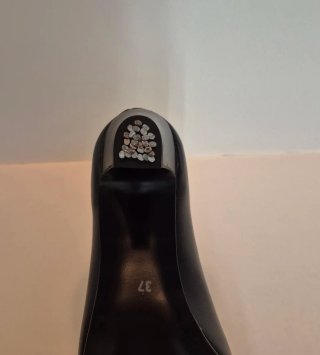 Zapatos de baile y flamenco negro con elastico