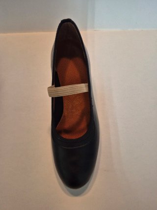 Zapatos de baile y flamenco negro con elastico