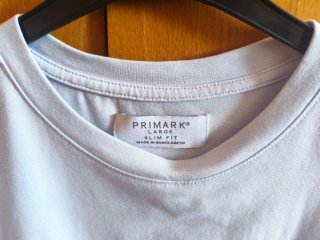 Camiseta Hombre Primark Slim Fit Azul Talla L